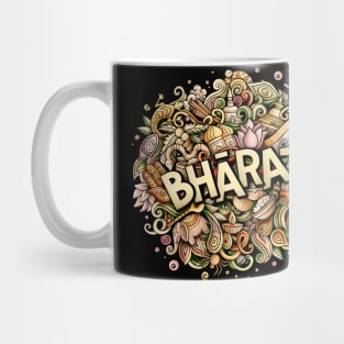 Bharat Love - Bharat All Together - Indian Cultural Symbols Mug